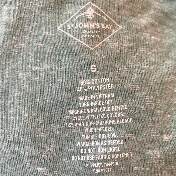 St. John’s Bay Green Elephant Womens T-Shirt - Picture 5 of 5